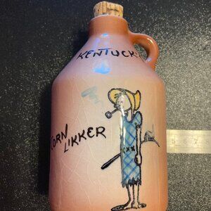 Empty Corn Likker Souvenir Jar with Cork Top